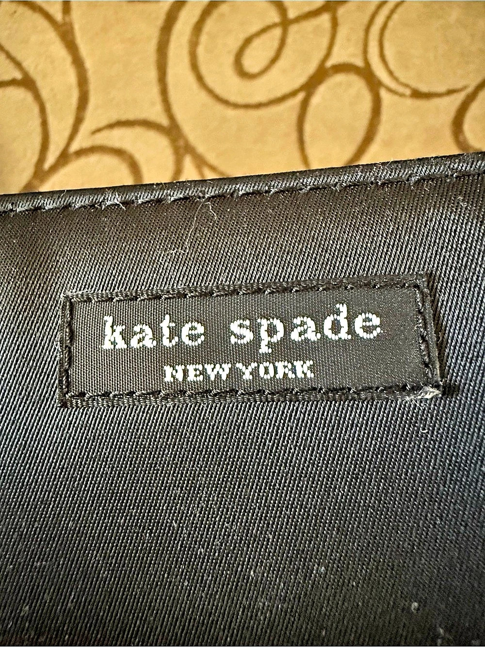Vintage Kate Spade Sam Bag Black Nylon Tote Y2K Early 2000s Near Mint - Picture 2 of 14